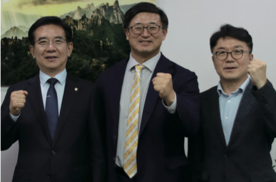 정일영 국회의원과 약학대학 신설 협의 사진